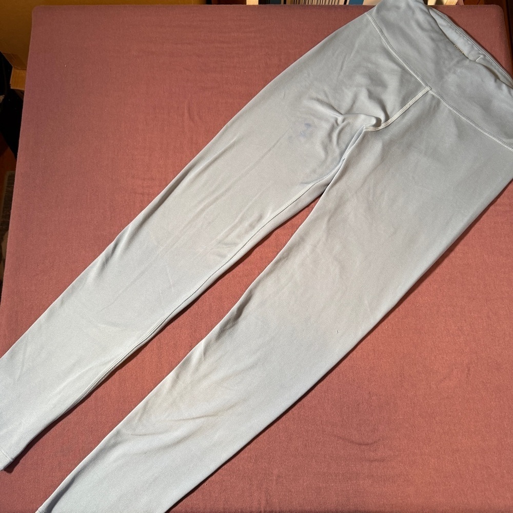 Athleta Girl High Rise Chit Chat Tight Leggings Blue - Girls Size XXL 16 *Flaw*